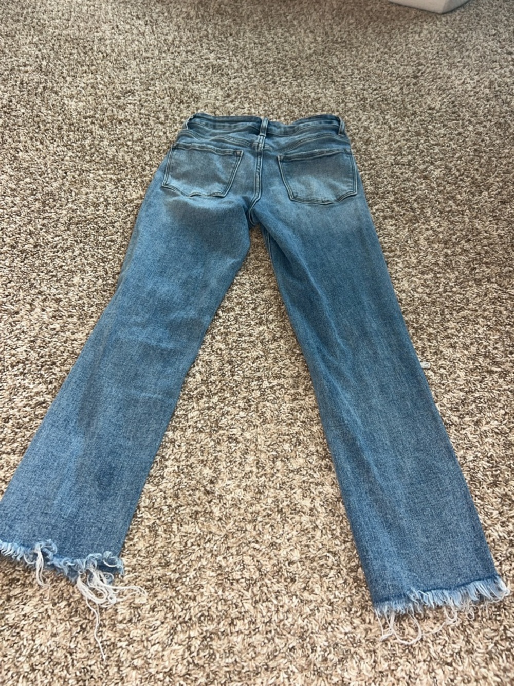 VERVET HAMPTON HIGH RISE CROP STRAIGHT LEG JEANS MEDIUM BLUE WASH Sz 0/24 - Picture 14 of 15